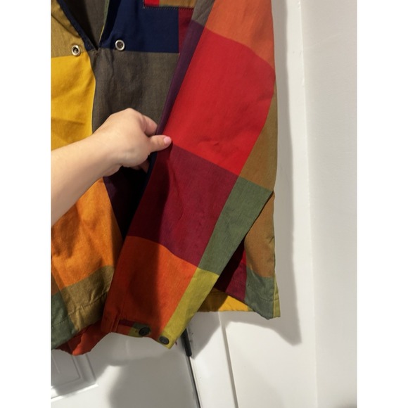 Vintage‎ Men's Big T Fashions Colorblock Plaid Pullover Shirt S 60s NO STRING! - Picture 12 of 16